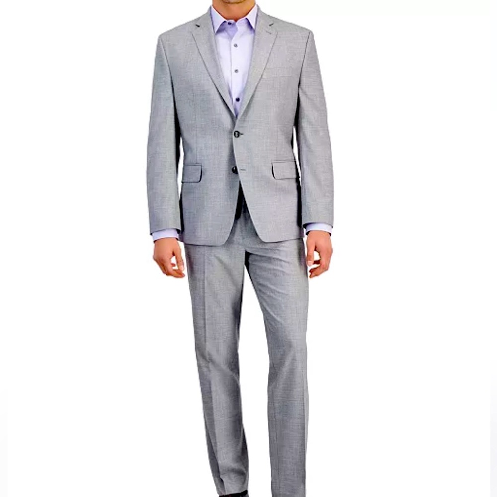 Men's Modern-Fit Solid Nested Suit - image 1
